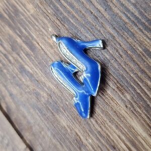 Blue royal heels charm pendant